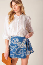 CARA LA FRANCE WOVEN SKORT Flying Tomato