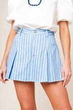 VALERIA POWDER BLUE WOVEN SKORT Flying Tomato