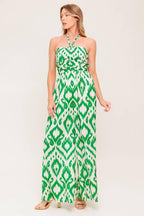 ANGELIC TOUCH GREEN WOVEN JUMPSUIT Flying Tomato