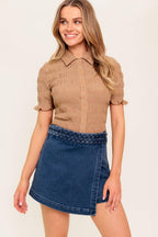 FRENCH MOSS DENIM SKORT Flying Tomato
