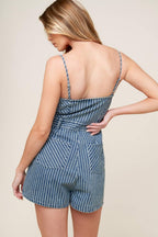 KEEP IT STYLISH DENIM ROMPER Flying Tomato