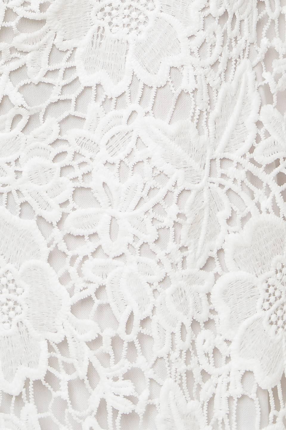 JUST ENOUGH OFF WHITE WOVEN LACE JUMPSUIT Flying Tomato