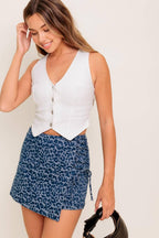 URBAN ROAR MEDIUM INDIGO DENIM SKORT Flying Tomato