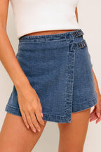 WILD BLUE MORNINGS DENIM SKORT Flying Tomato