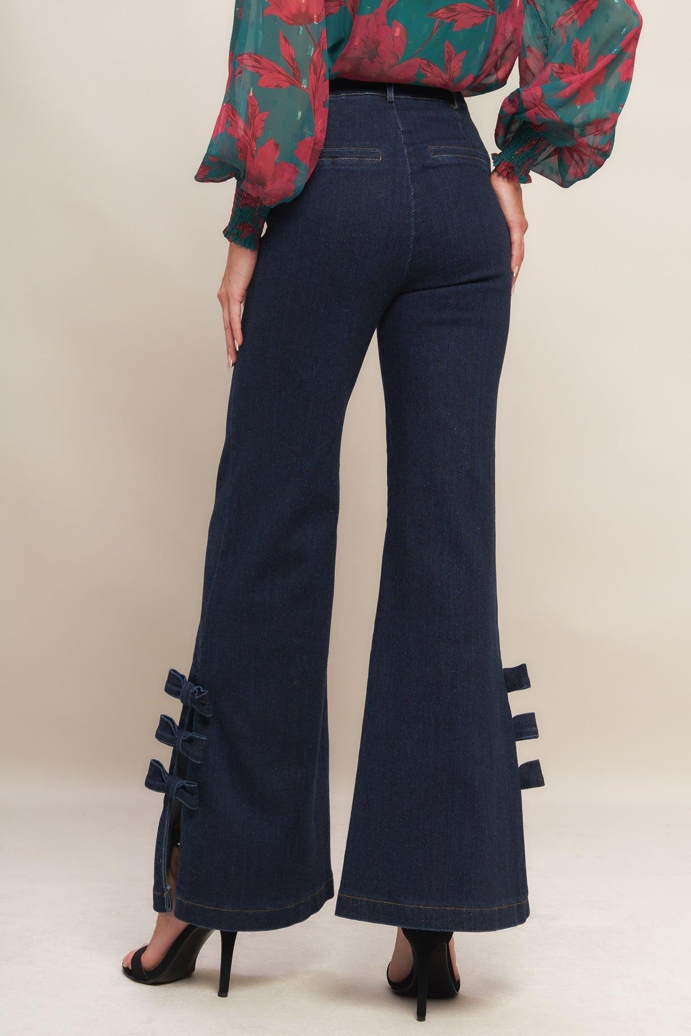 VINTAGE ICON DARK INDIGO DENIM PANTS Flying Tomato