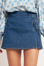 CITY LACE-UP DENIM SKORT Flying Tomato