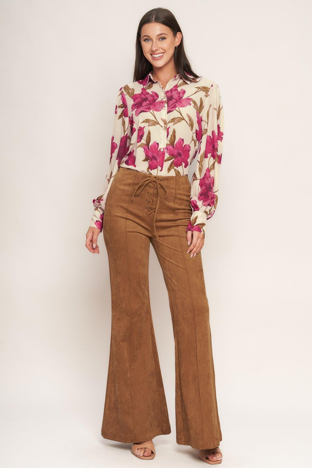WILD HONEY FAUX SUEDE PANTS Flying Tomato