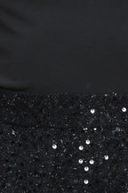 TWINKLE CHIC BLACK TOP AND SEQUIN SHORT ROMPER Flying Tomato