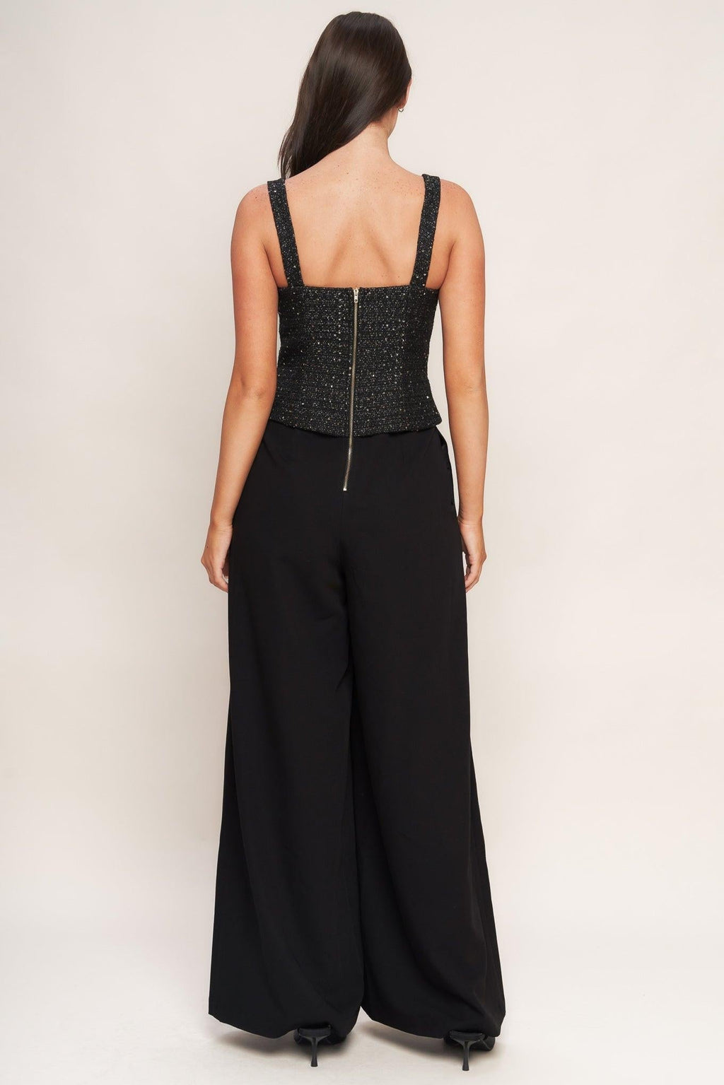 MIDNIGHT PARISIENNE WOVEN JUMPSUIT Flying Tomato