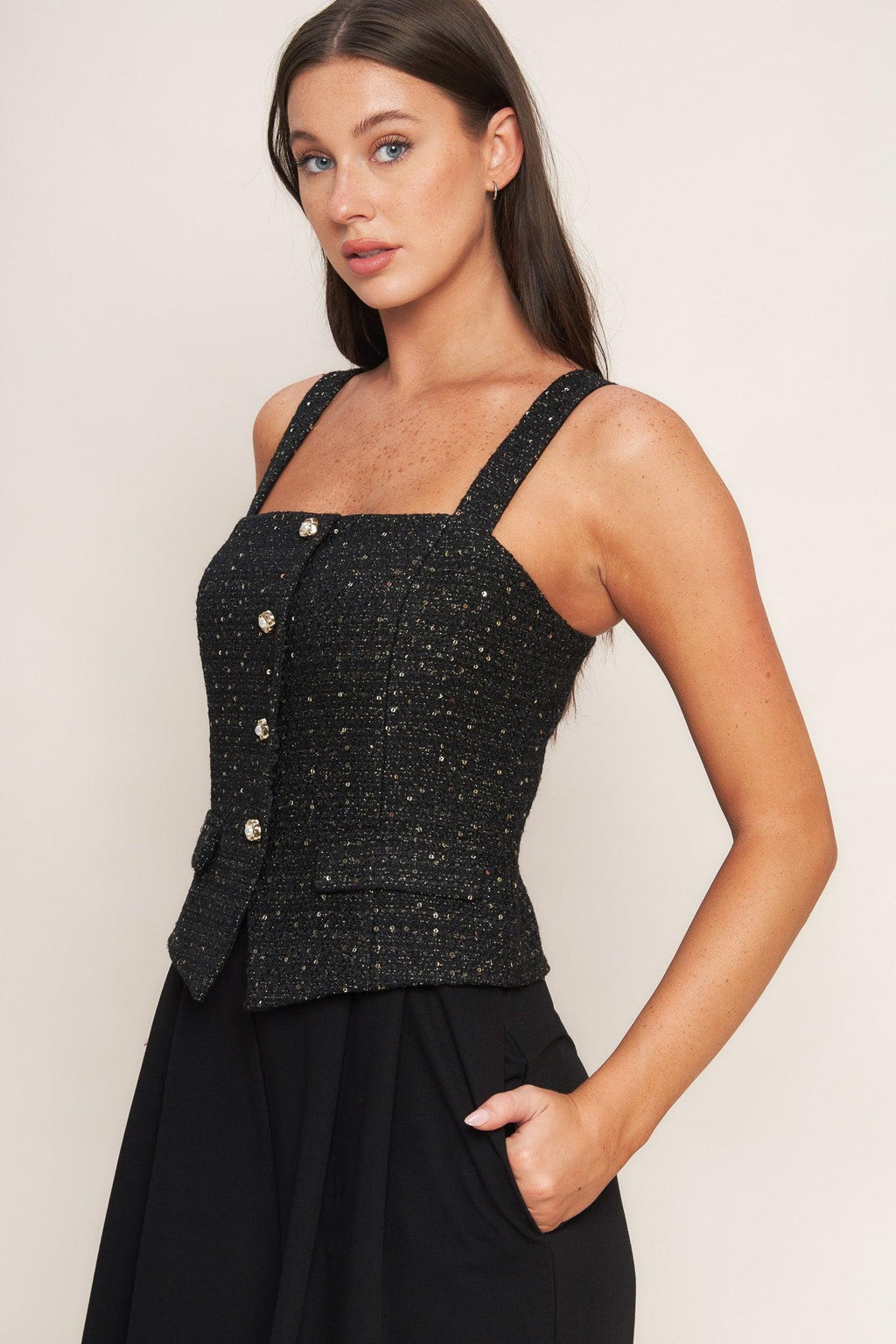 MIDNIGHT PARISIENNE WOVEN JUMPSUIT Flying Tomato