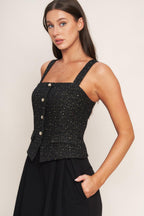 MIDNIGHT PARISIENNE WOVEN JUMPSUIT Flying Tomato