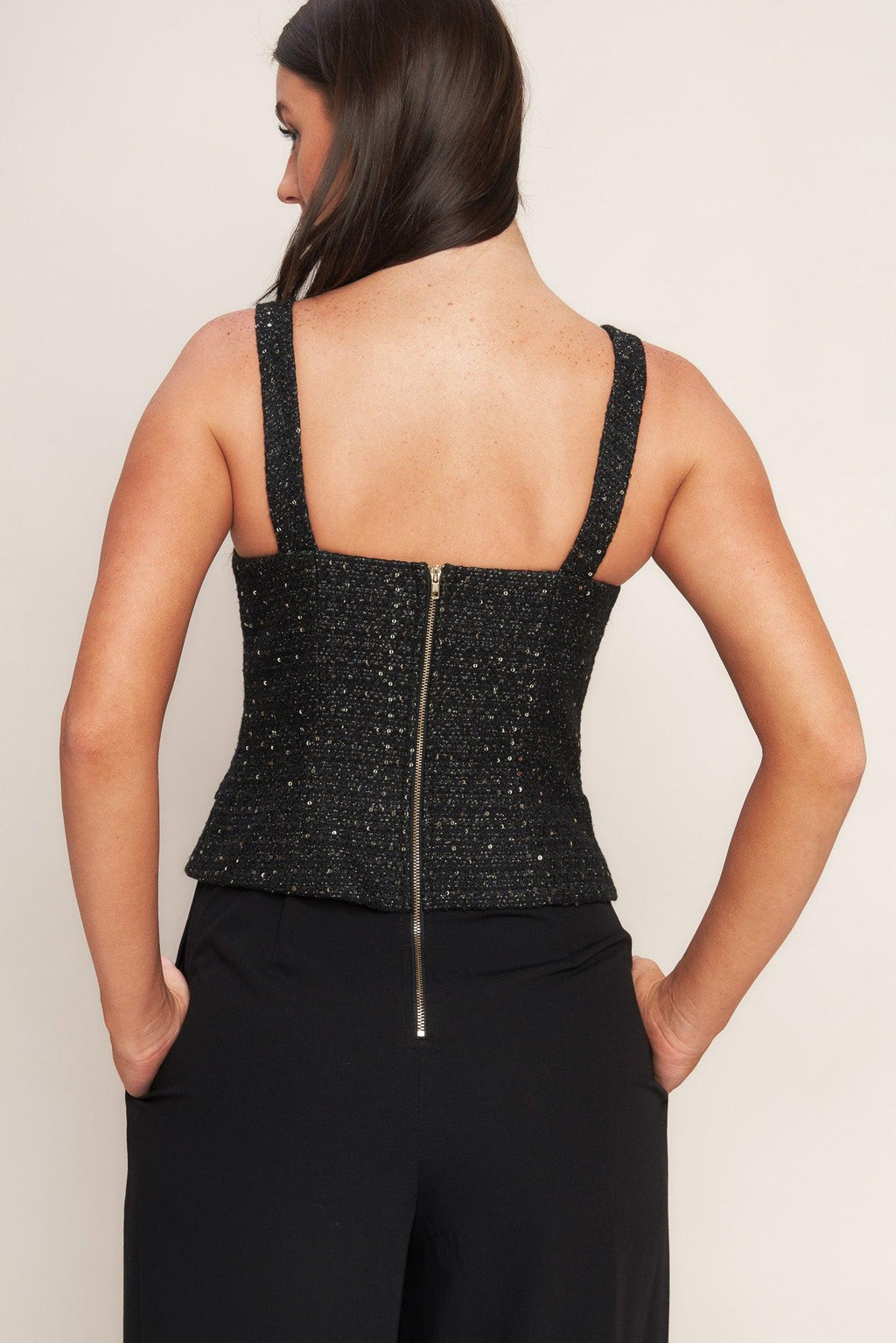 MIDNIGHT PARISIENNE WOVEN JUMPSUIT Flying Tomato