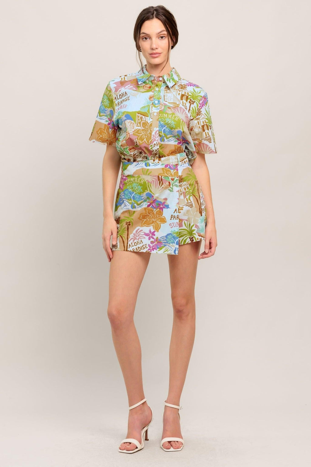 SUNSHINE GETAWAY WOVEN SKORT Flying Tomato