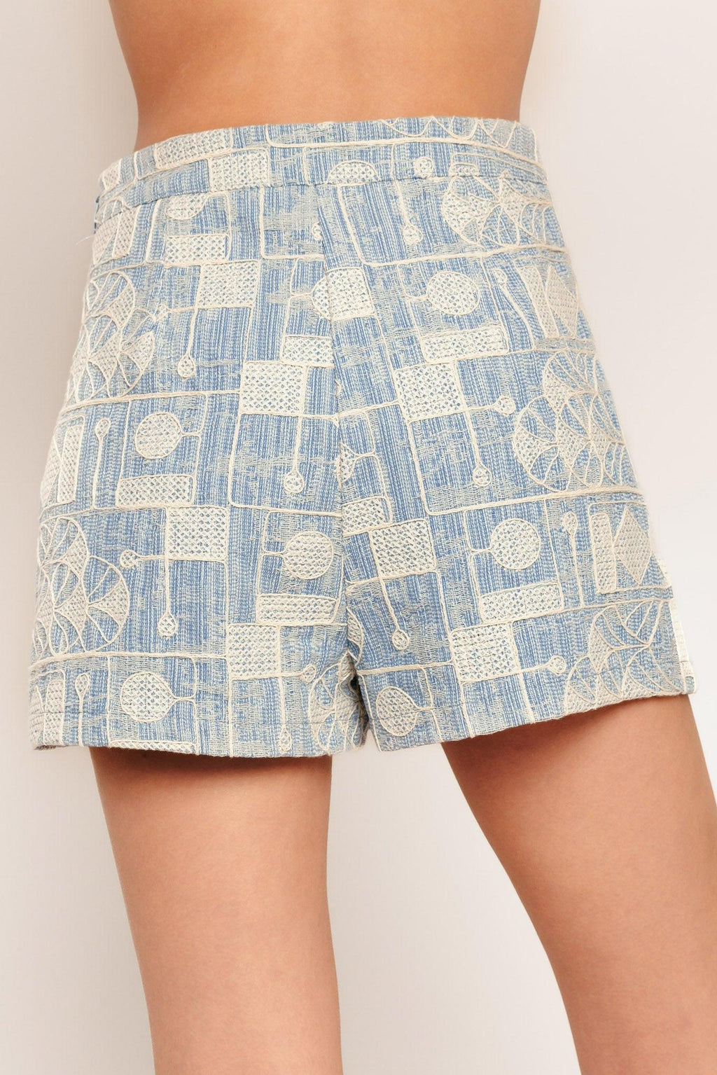 ARTISAN GRID WOVEN SKORT Flying Tomato