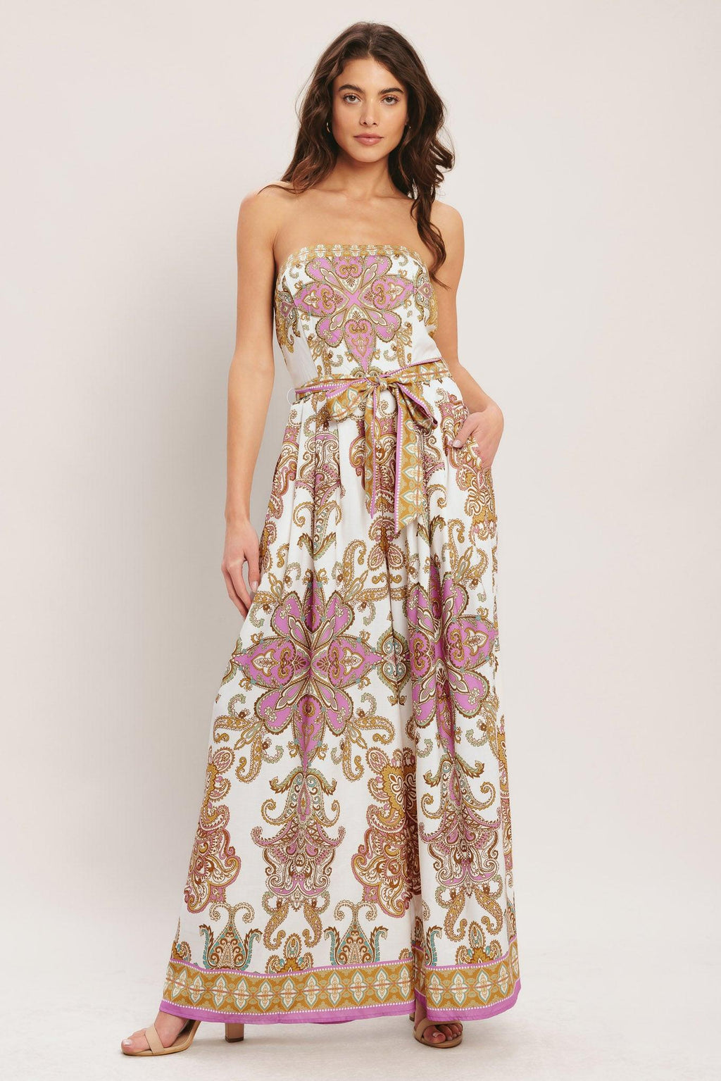 MEDITERRANEAN DREAM WOVEN JUMPSUIT Flying Tomato