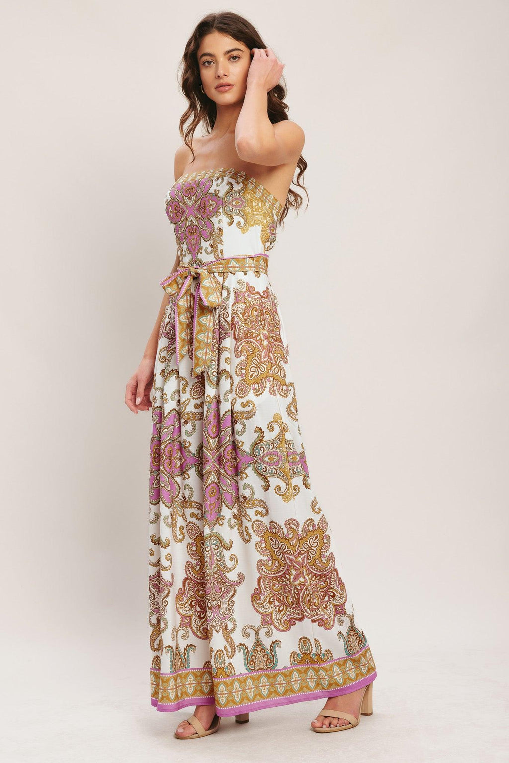 MEDITERRANEAN DREAM WOVEN JUMPSUIT Flying Tomato