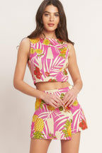 [PREORDER] ARTY VACATION WOVEN SKORT Flying Tomato