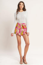 [PREORDER] ARTY VACATION WOVEN SKORT Flying Tomato