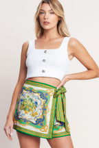 VINTAGE HEIRESS WOVEN SKORT Flying Tomato
