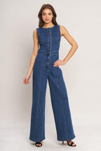 CITY STROLL DENIM JUMPSUIT Flying Tomato