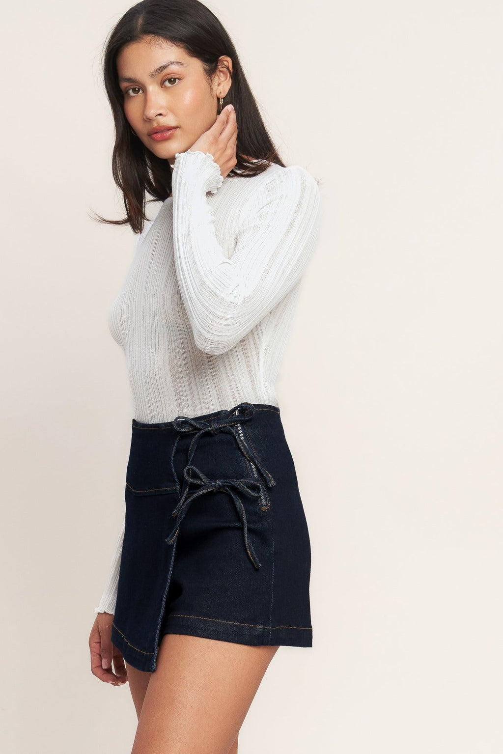 WEEKEND READY DENIM SKIRT Flying Tomato