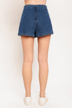 TEXTURE PLAY DENIM SKORT Flying Tomato