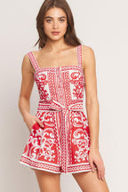 EURO SUMMER WOVEN ROMPER Flying Tomato