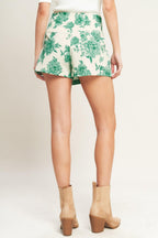 BOTANICAL POP WOVEN SKORT Flying Tomato