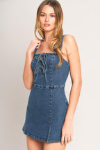 FIRST DATE DENIM SKORT ROMPER Flying Tomato