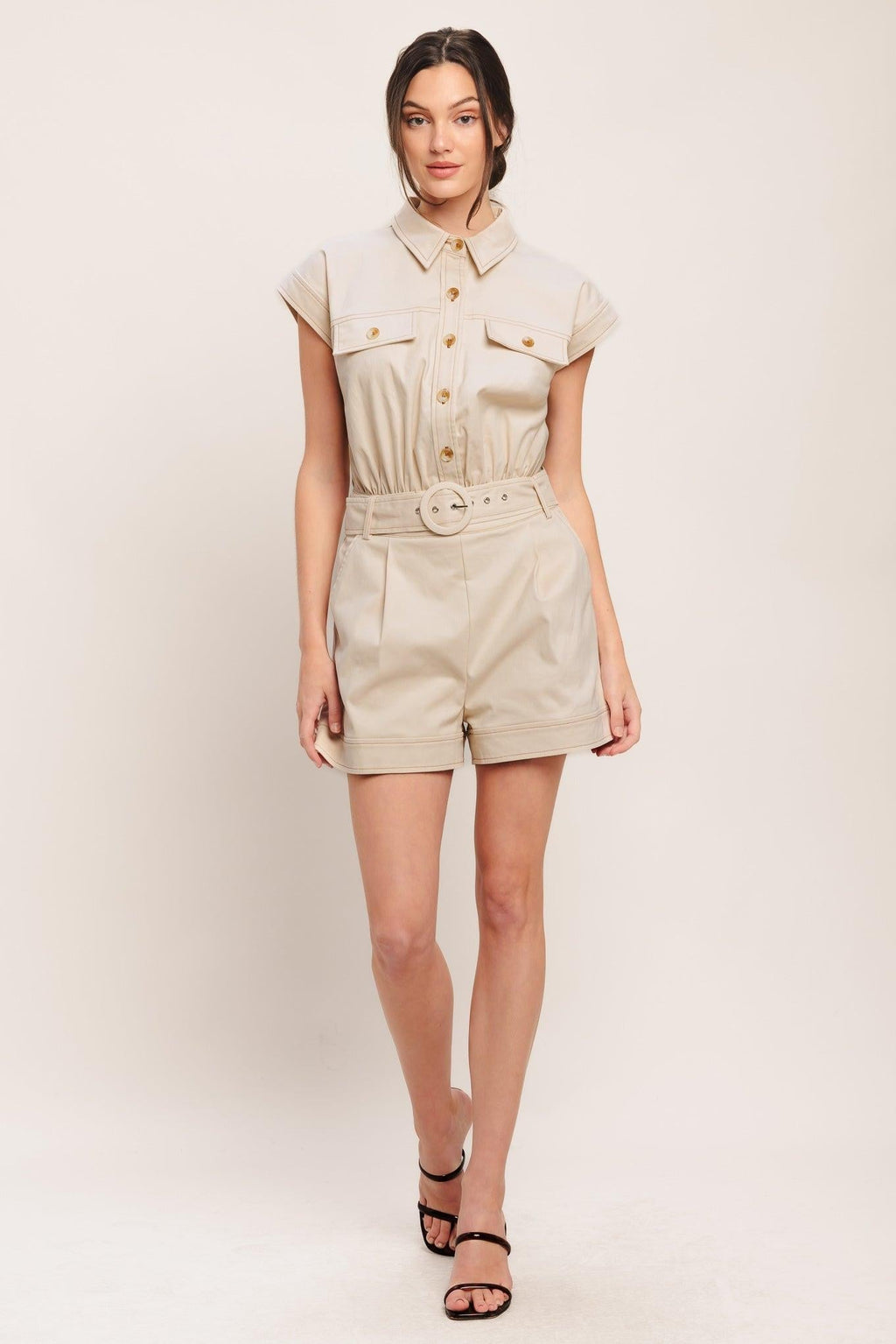 EVERYDAY UTILITY WOVEN ROMPER Flying Tomato