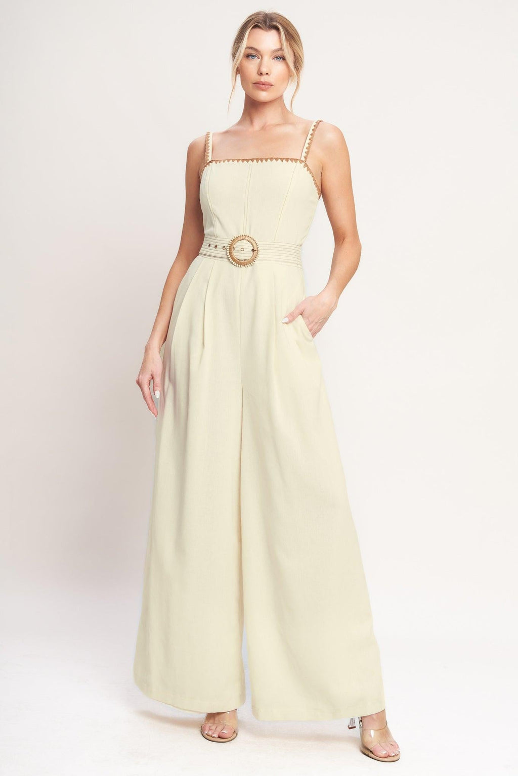 THE QUIET STATEMENT WOVEN JUMPSUIT Flying Tomato