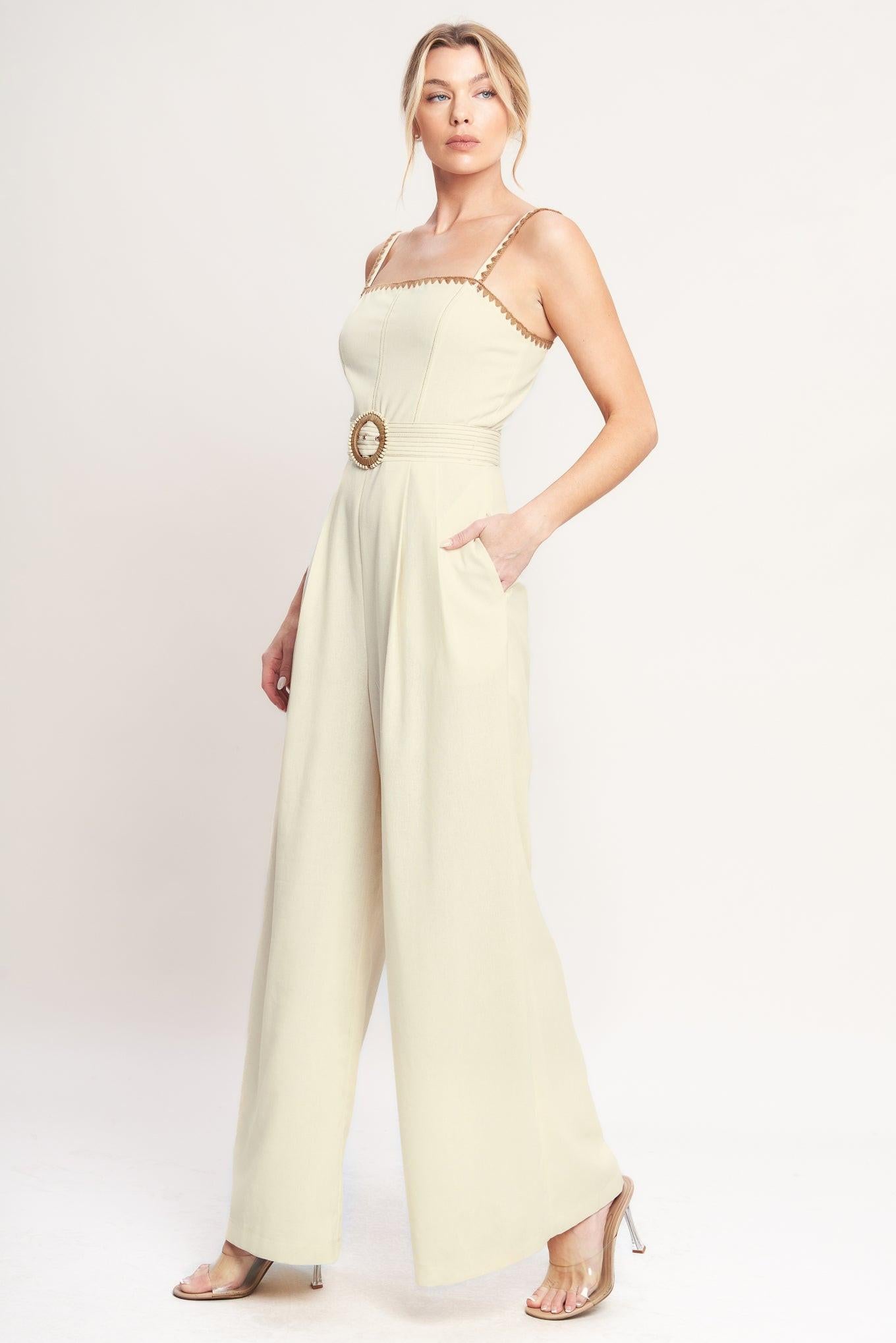 THE QUIET STATEMENT WOVEN JUMPSUIT Flying Tomato
