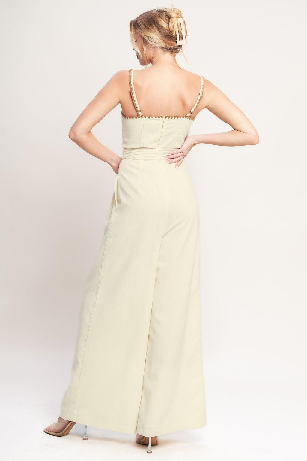 THE QUIET STATEMENT WOVEN JUMPSUIT Flying Tomato