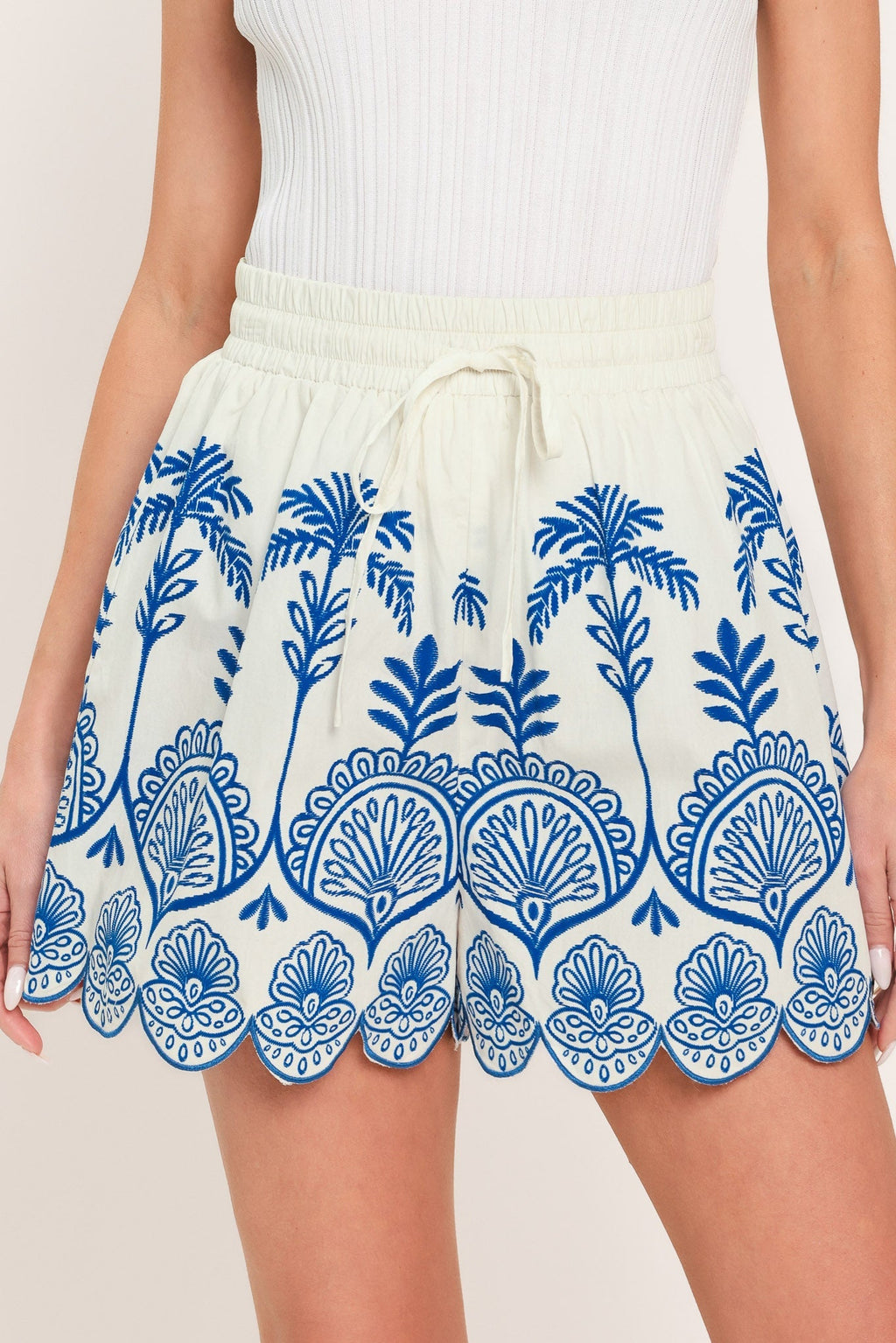 COASTLINE PALM WOVEN SHORTS Flying Tomato