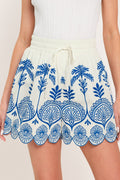 COASTLINE PALM WOVEN SHORTS Flying Tomato