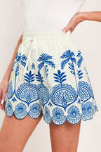 COASTLINE PALM WOVEN SHORTS Flying Tomato