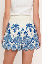 COASTLINE PALM WOVEN SHORTS Flying Tomato