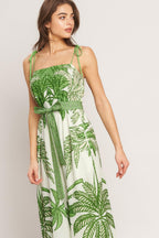 PALM LUXE WOVEN JUMPSUIT Flying Tomato