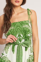 PALM LUXE WOVEN JUMPSUIT Flying Tomato