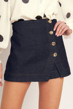 MODERN FEMININE DENIM SKORT Flying Tomato