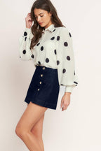 MODERN FEMININE DENIM SKORT Flying Tomato