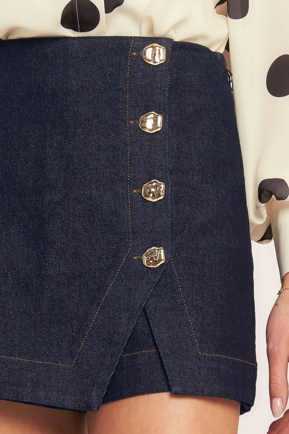 MODERN FEMININE DENIM SKORT Flying Tomato