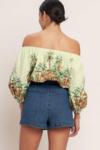 NO SECOND THOUGHT DENIM SKIRT Flying Tomato