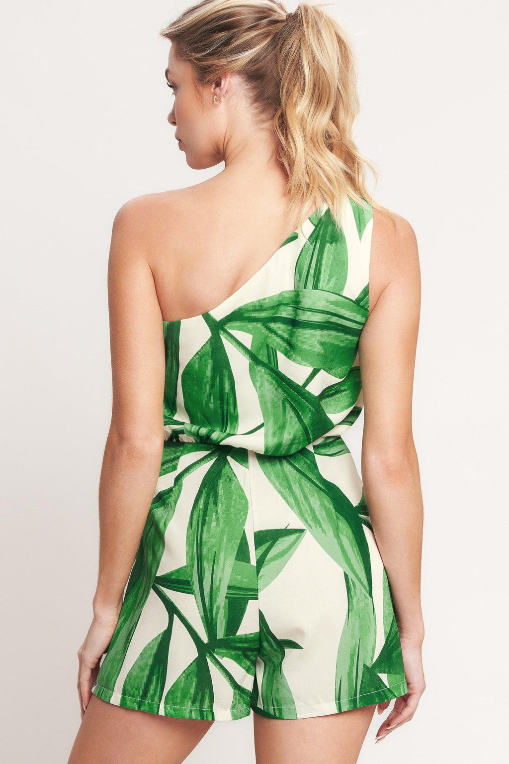 LEAFY LOVE STORY WOVEN SKORT ROMPER Flying Tomato
