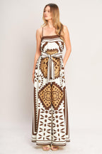 EARTHY ELEGANCE BOHO WOVEN JUMPSUIT Flying Tomato