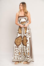 EARTHY ELEGANCE BOHO WOVEN JUMPSUIT Flying Tomato