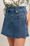 HEART EYES DENIM SKORT Flying Tomato