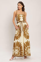 DESERT SUNBURST WOVEN JUMPSUIT Flying Tomato