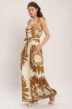 DESERT SUNBURST WOVEN JUMPSUIT Flying Tomato