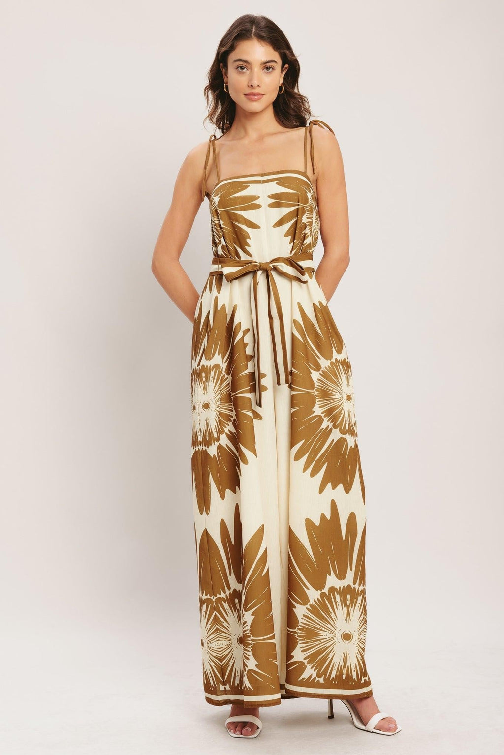 DESERT SUNBURST WOVEN JUMPSUIT Flying Tomato